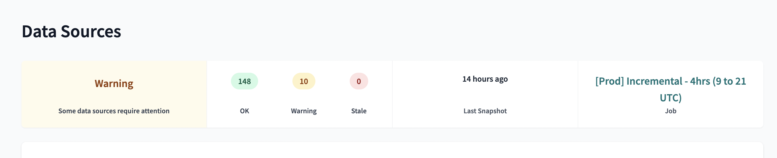 Data Sources in dbt Cloud